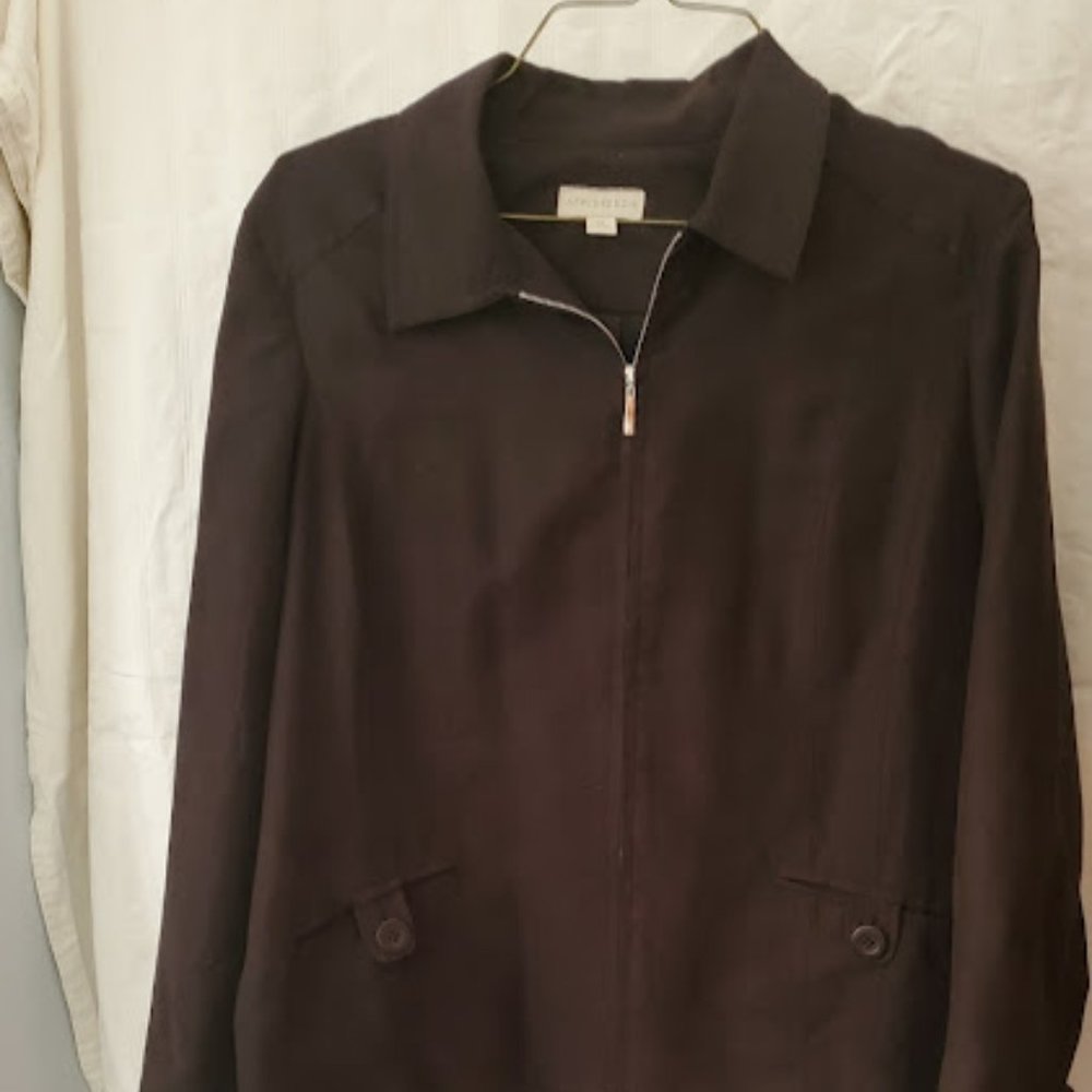 Faux suede jacket
